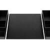 Main Tray SNAP Black Faux Leather 32x32 cm